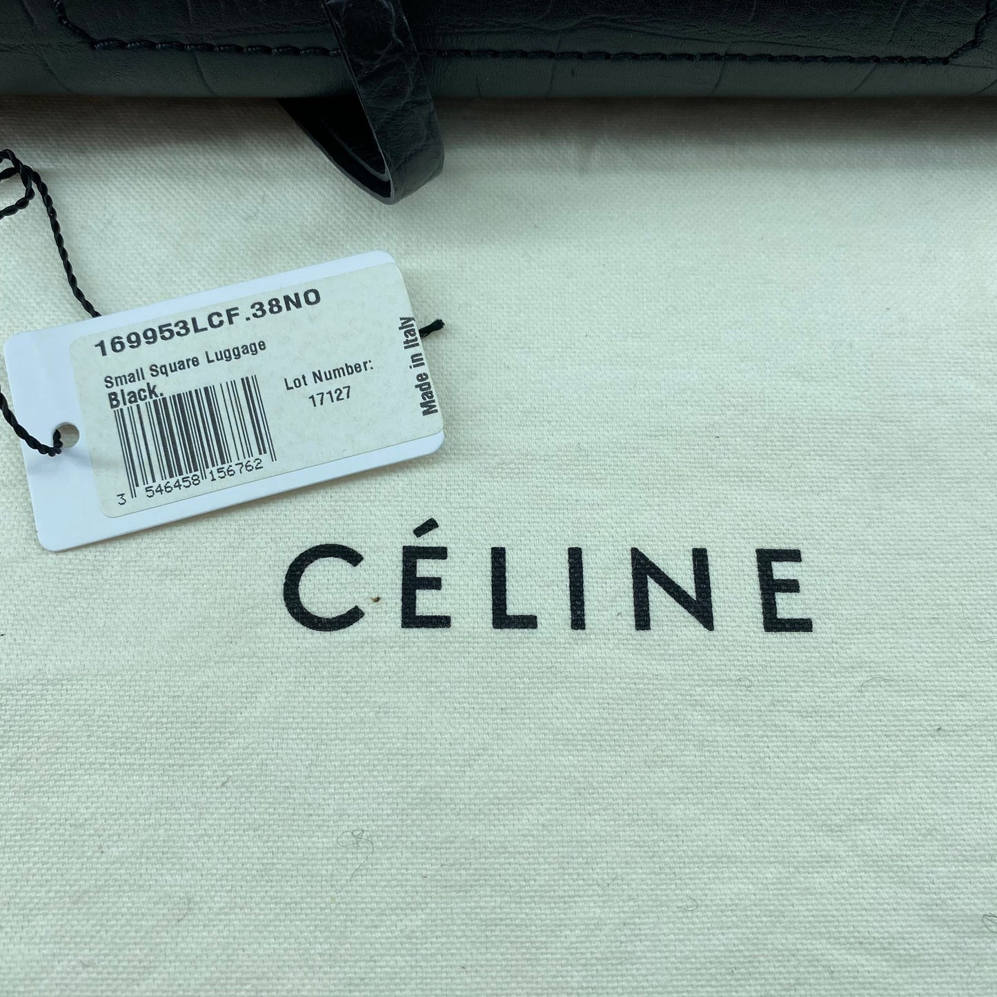 Celine Black Leather Medium Phantom Luggage Tote