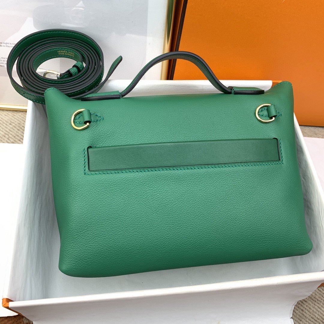 HM 24/24 Mini Evercolor Swift Green For Women, Womenâ€™s Handbags, Shoulder Bag 8.2in/21cm