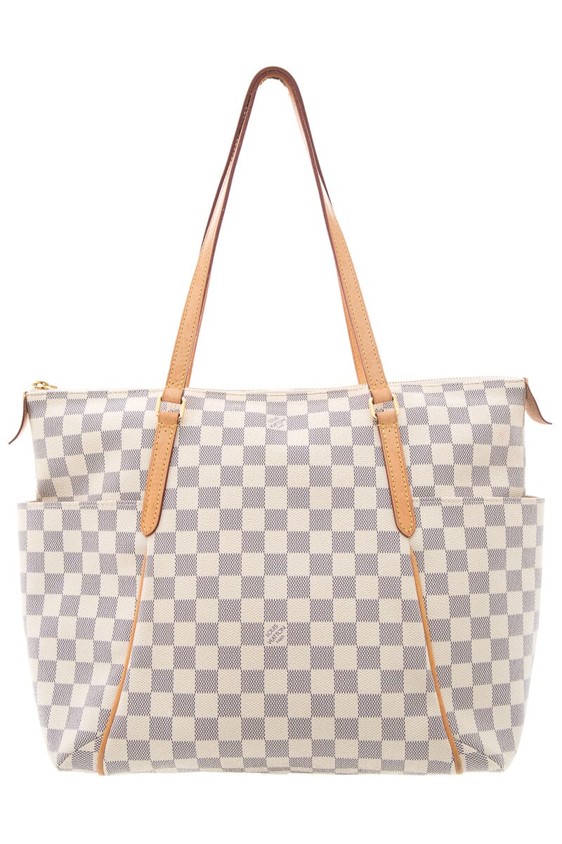 Louis Vuitton White Damier Azur Totally Handbag