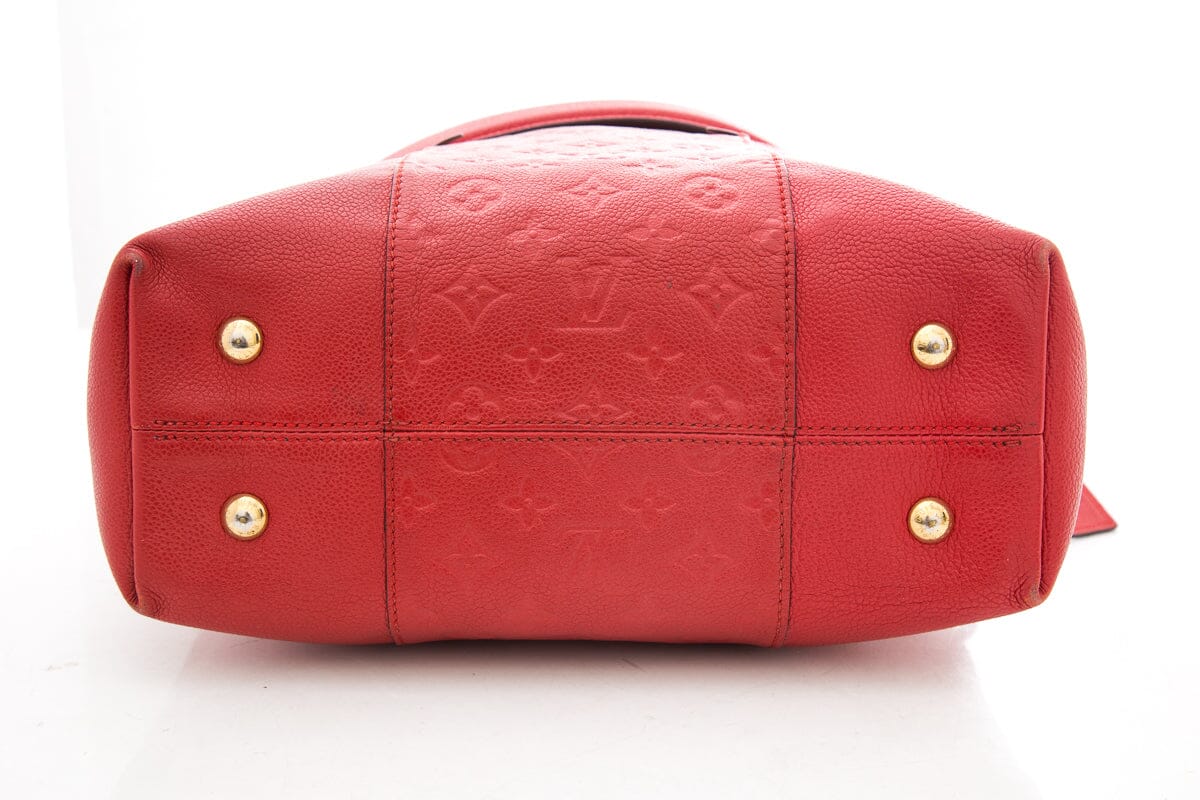 Louis Vuitton Red Monogram Melie Leather Handbag