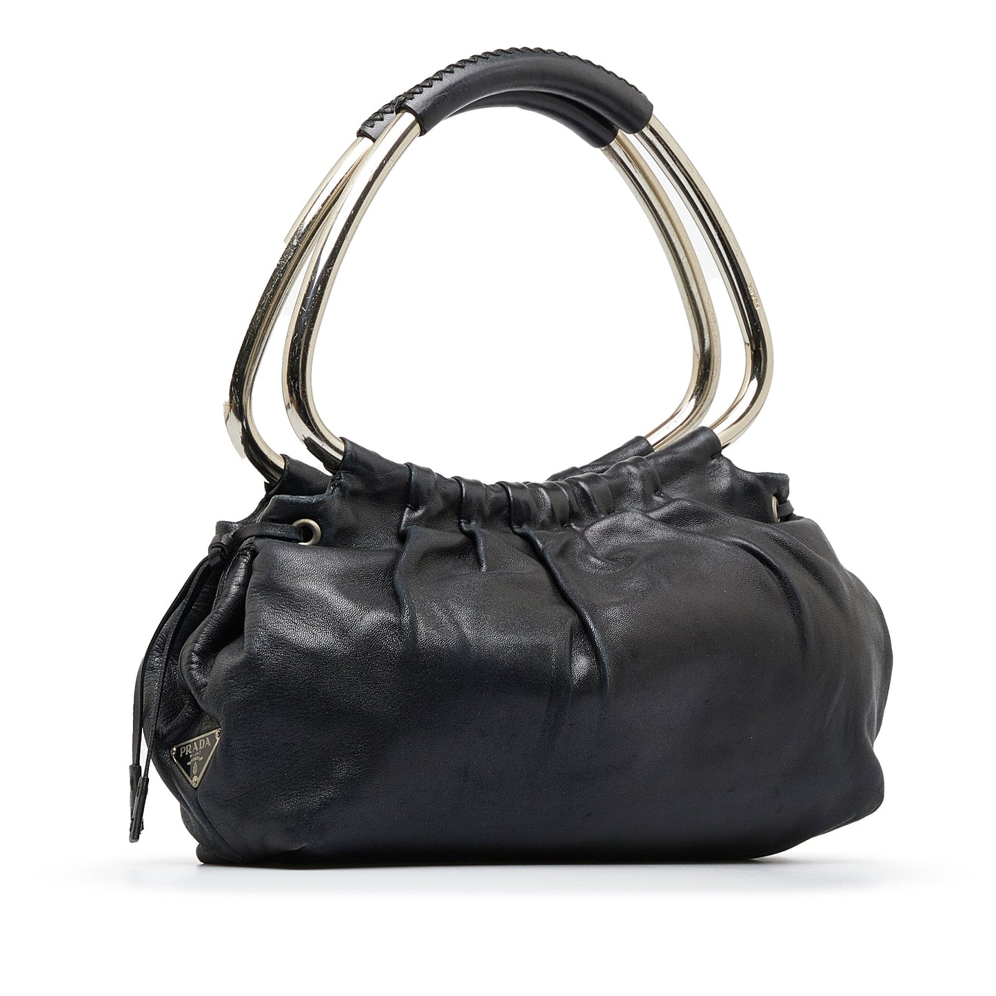 PRADA Leather Ring Handbag