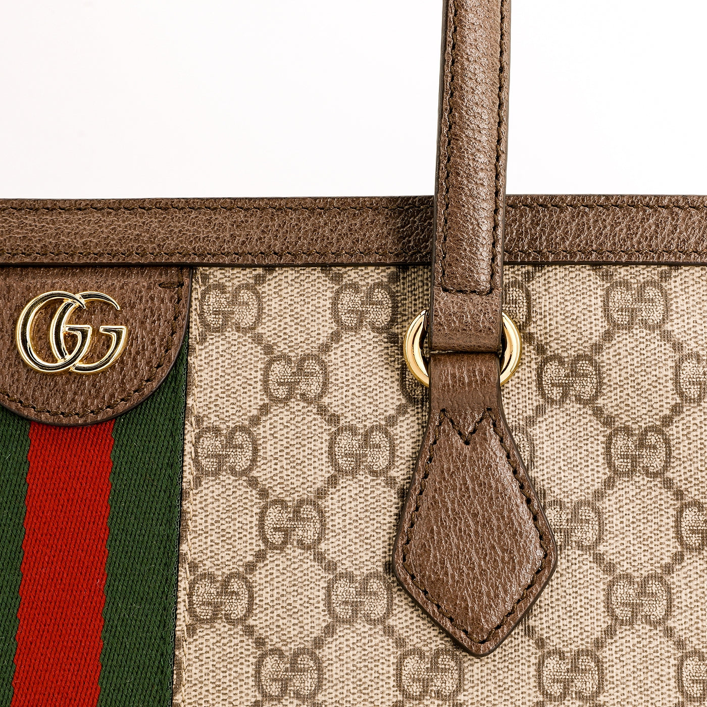 (WMNS) GUCCI Ophidia GG Middle-Sized Tote Bag Brown 631685-96IWB-8745