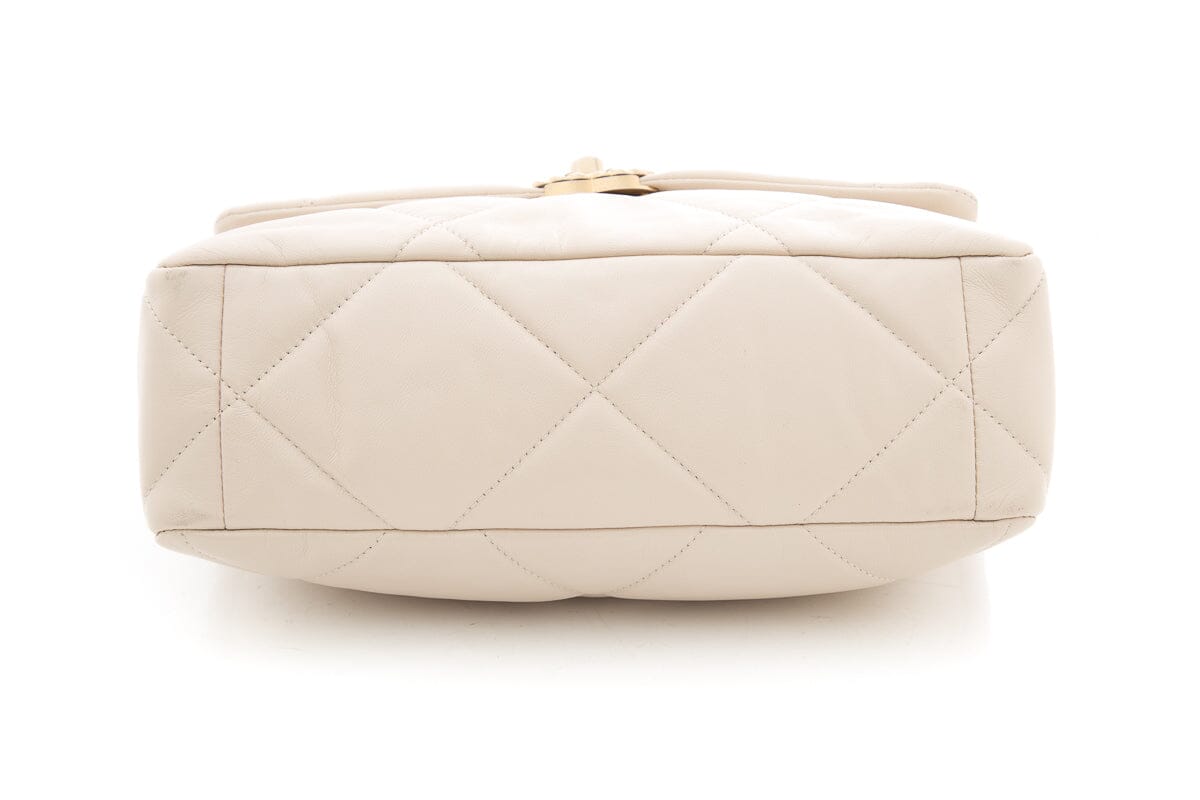 Chanel 19 Large Light Beige Handbag