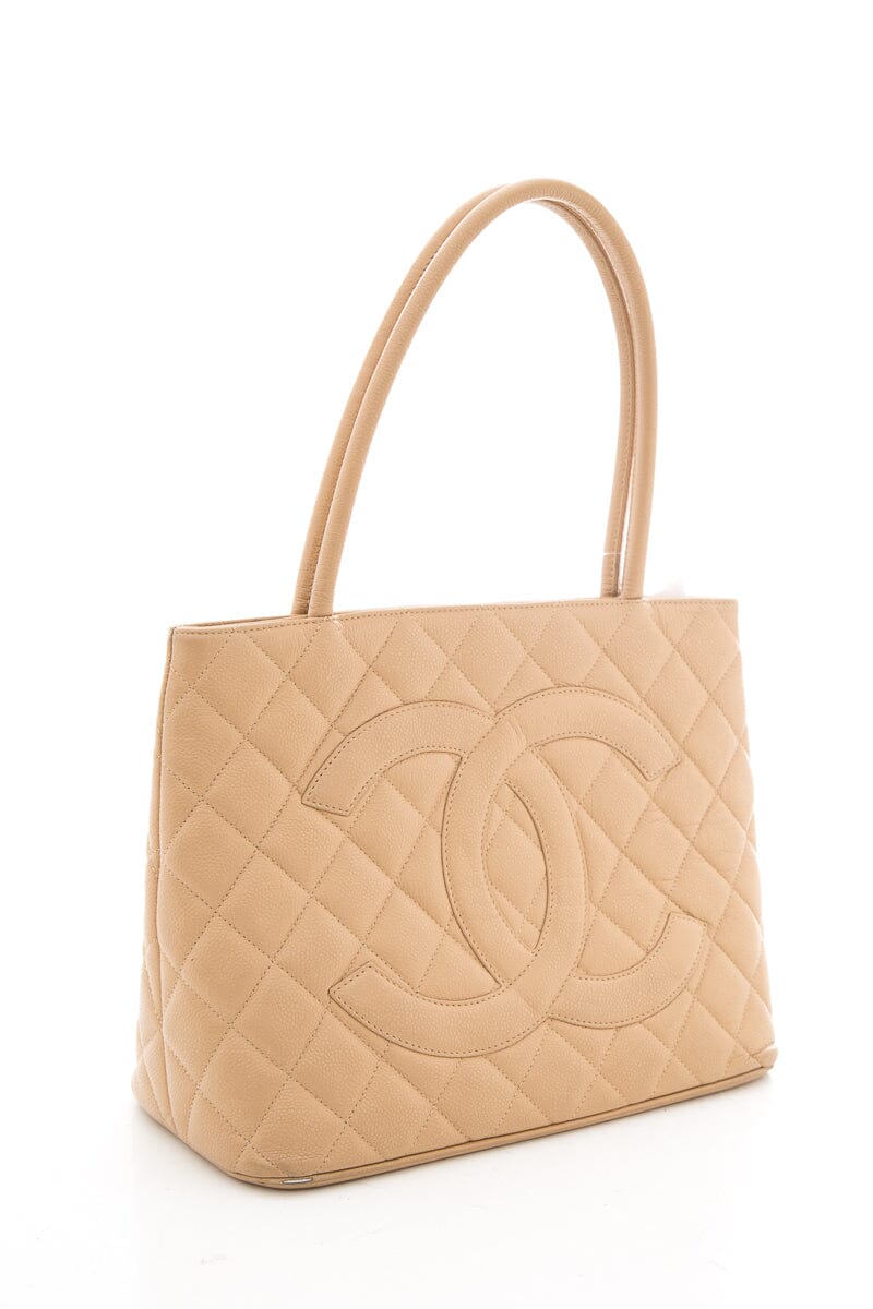 Chanel Vintage Nude Medallion Tote