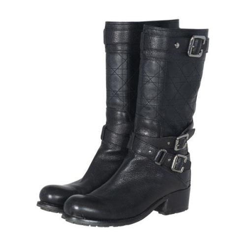 Dior Leather Moto Boots