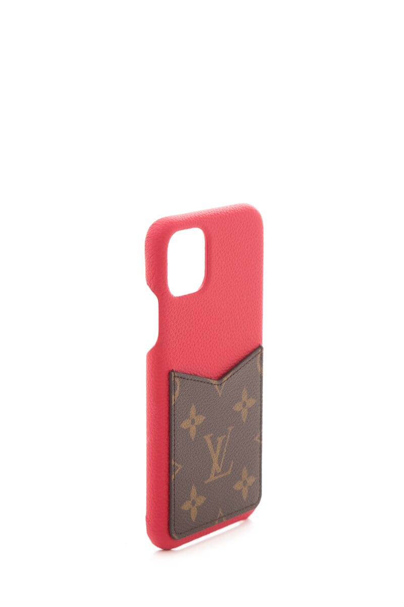 Louis Vuitton Iphone 11 Max Monogram & Grained Leather Phone Case