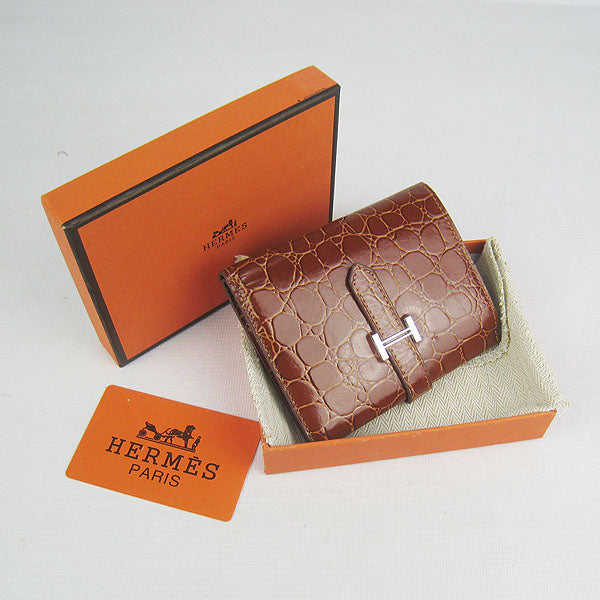 Hermes Wallet H006 Ladies Crocodile