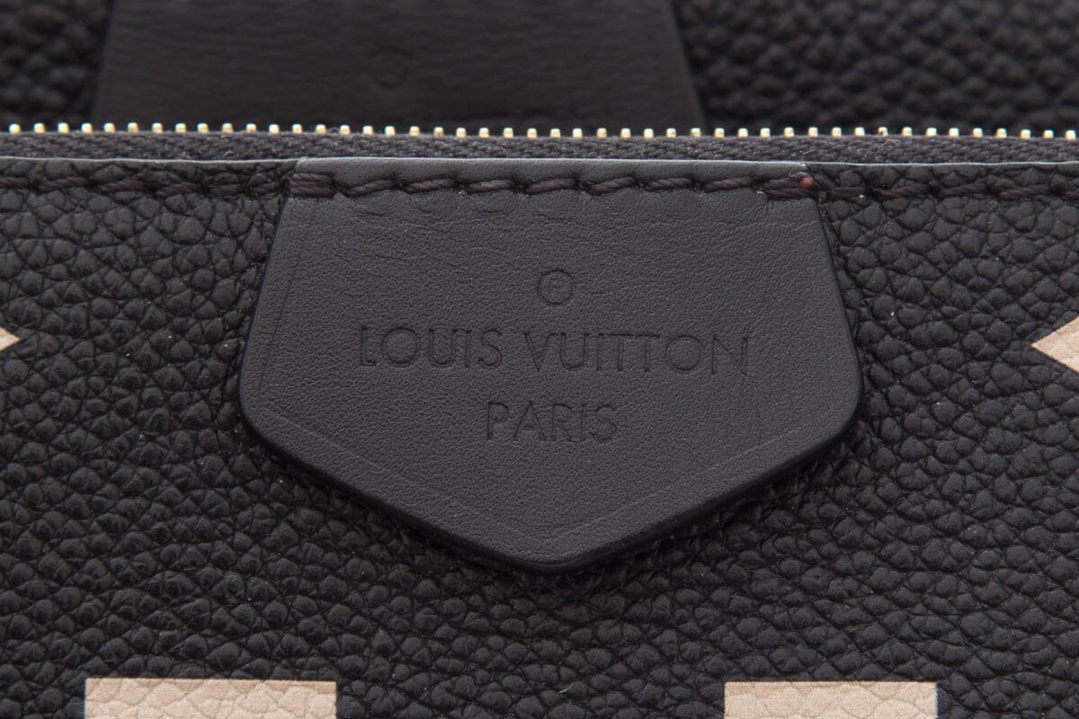 Louis Vuitton Multi Pochette Empreinte Black Leather Handbag