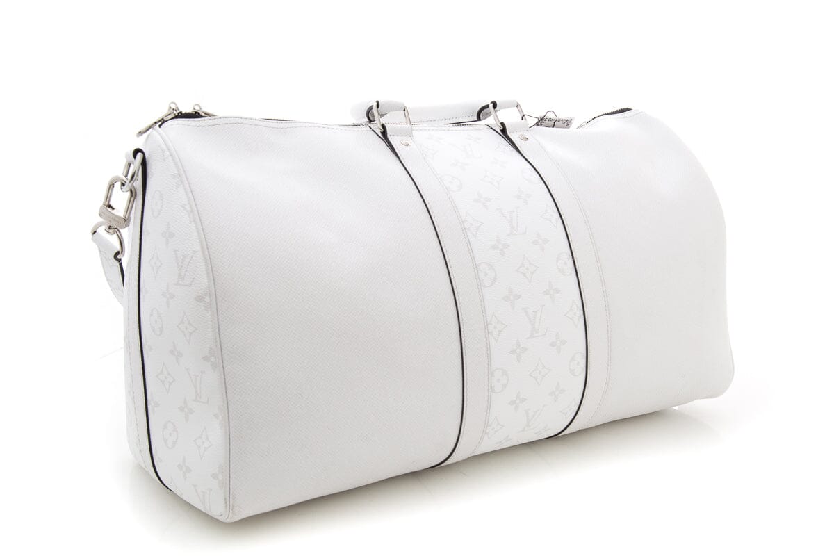 Louis Vuitton White Travel Duffle