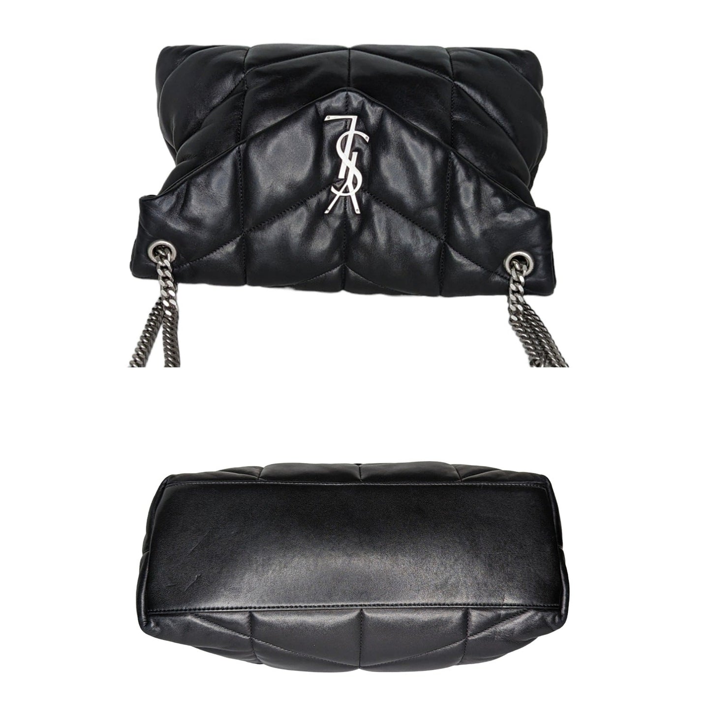 Saint Laurent Loulou Puffer YSL Monogram Flap Shoulder Bag