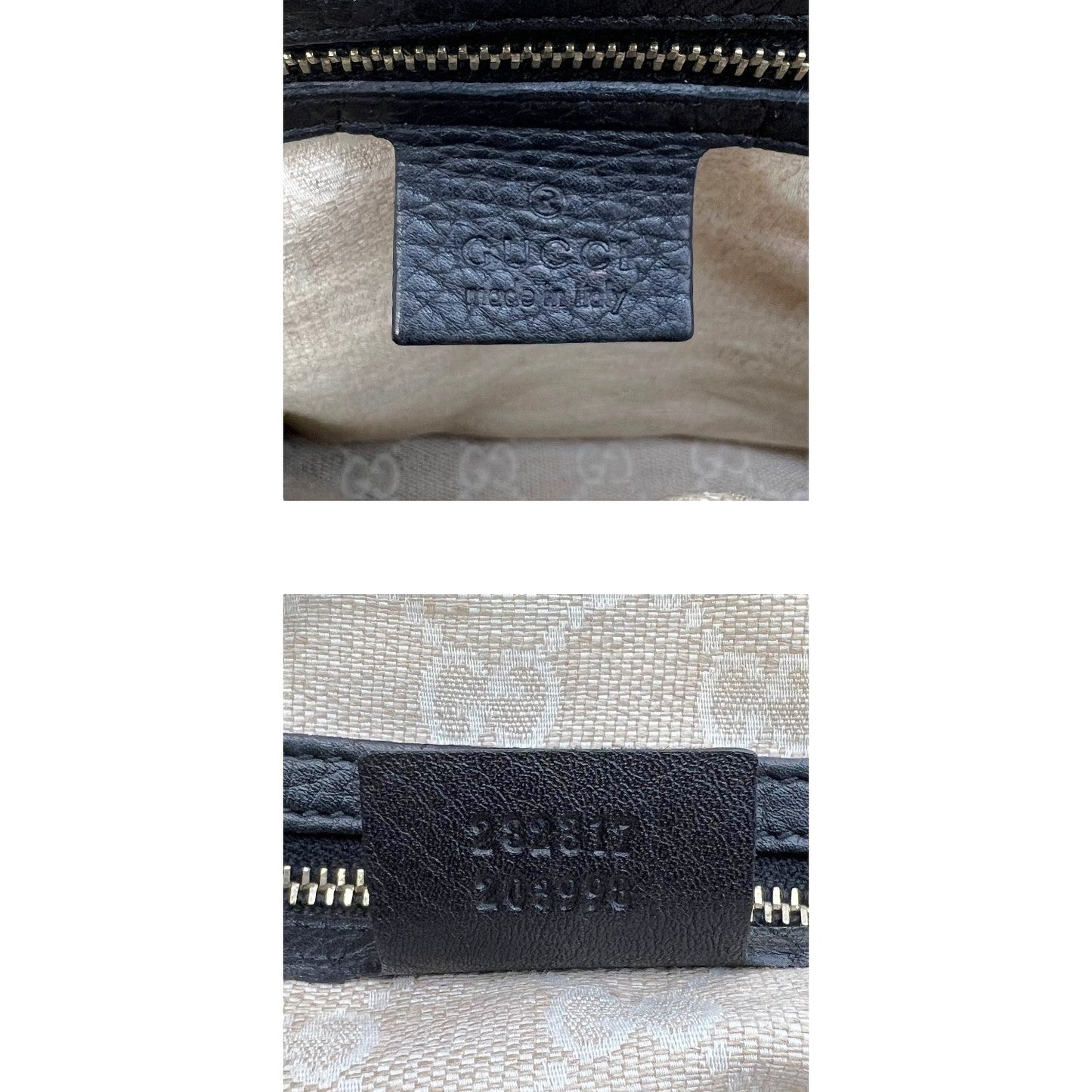 Gucci Pebbled Leather Bamboo Diana Tote