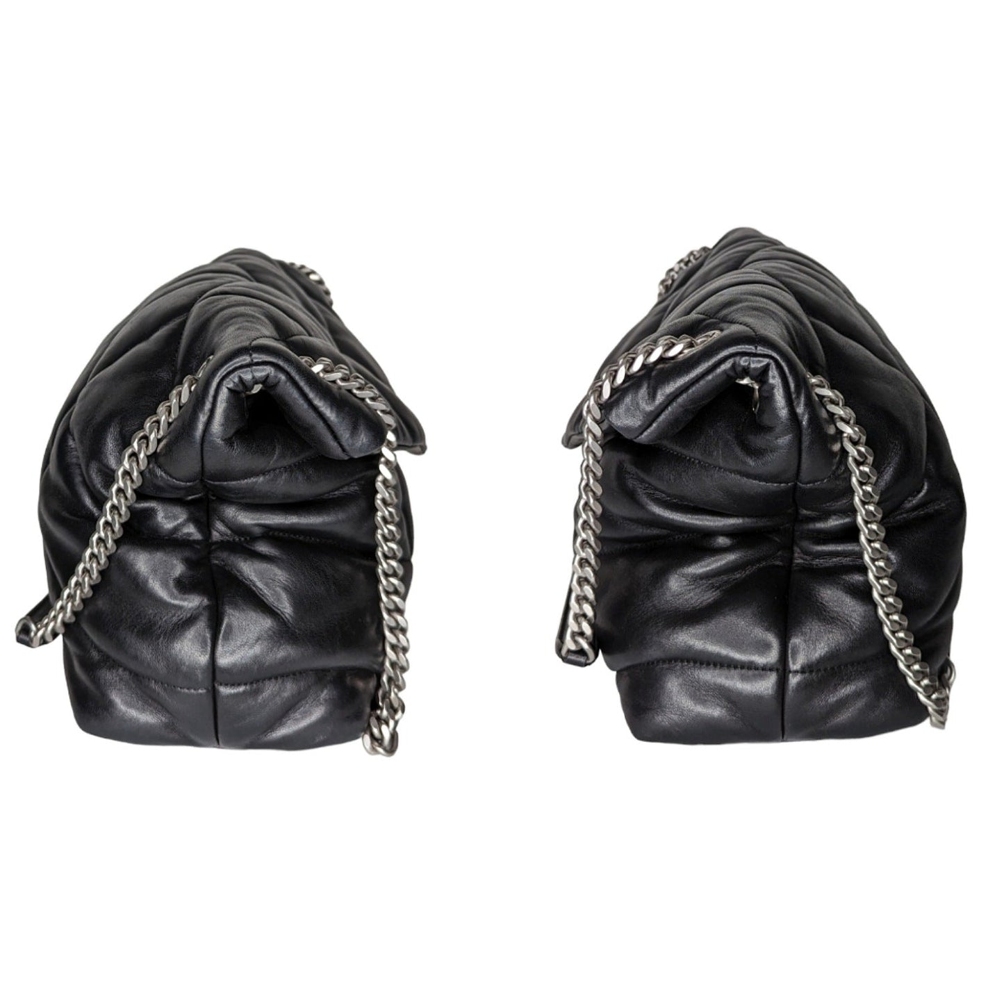 Saint Laurent Loulou Puffer YSL Monogram Flap Shoulder Bag