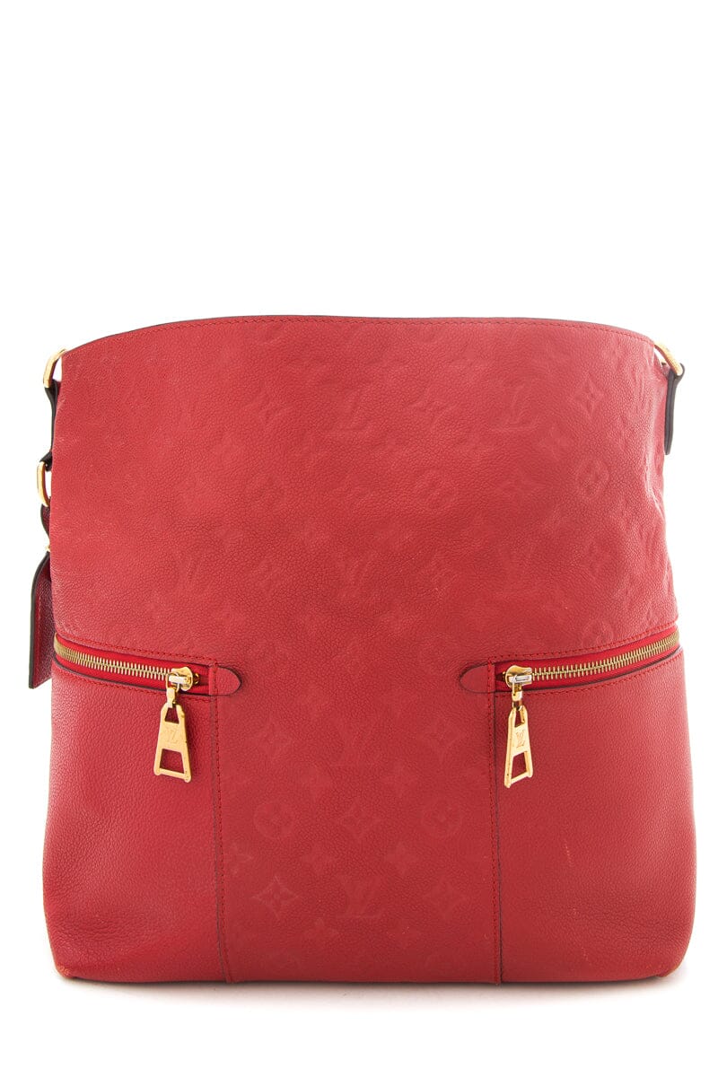 Louis Vuitton Red Monogram Melie Leather Handbag