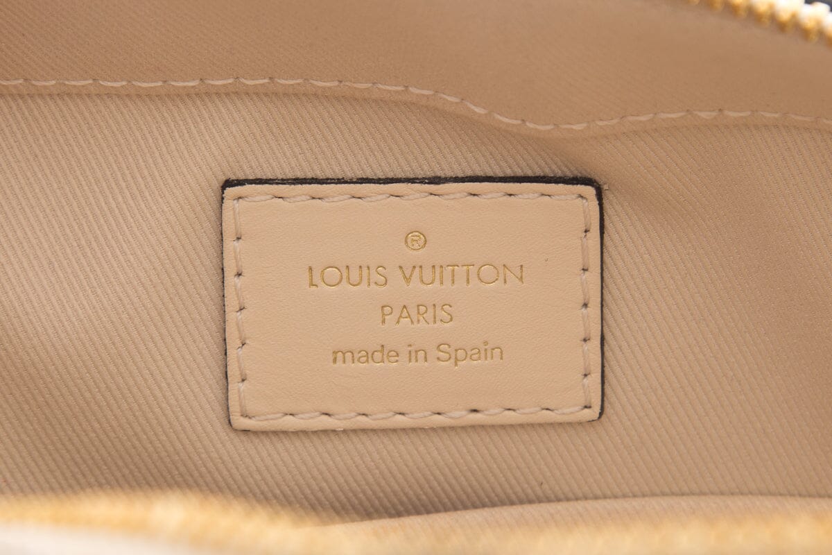 Louis Vuitton Saintonge Cream & Brown Monogram Handbag