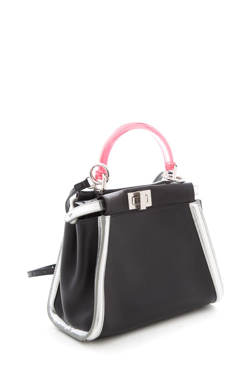 Fendi Black Mini Peekaboo Handbag