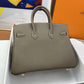 HM Birkin Nata Swift Brown For Women Gold Toned Hardware 10in/25cm