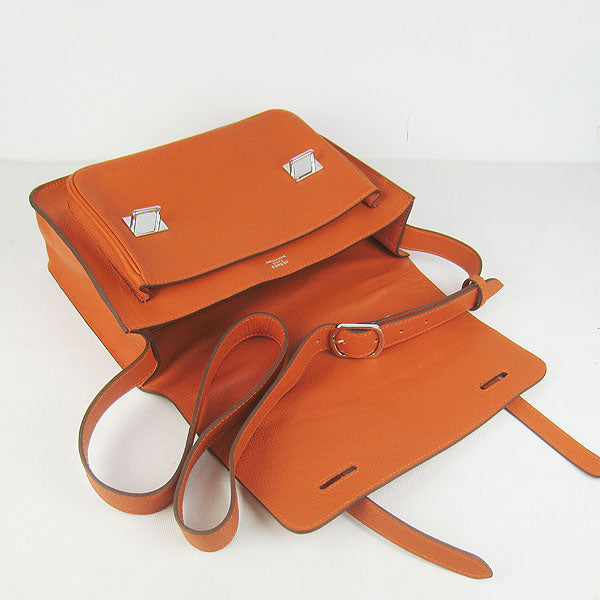 Hermes Steve H2810 Cow Leather Orange