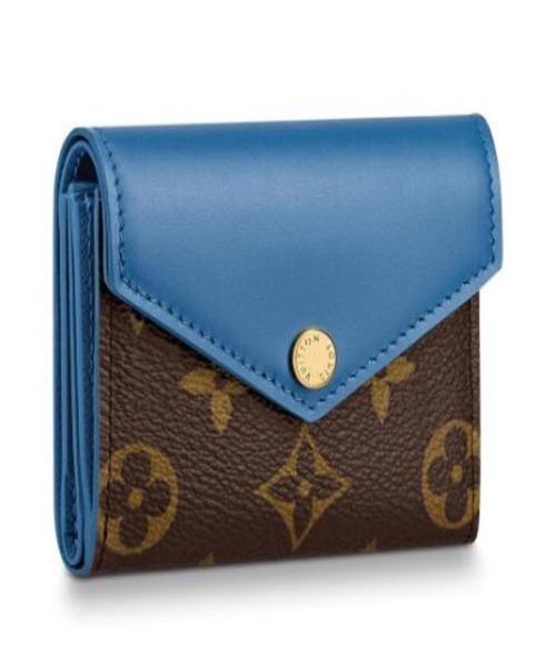 Louis Vuitton Zoé Wallet Monogram Bleu Jean colored leather