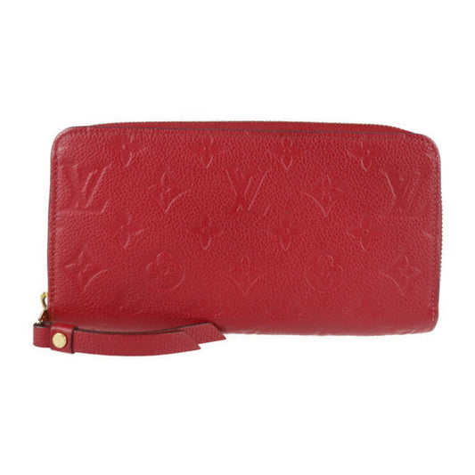 Louis Vuitton Red Leather Zippy wallet wallet accessories