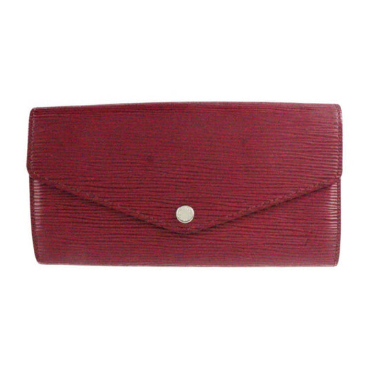 Louis Vuitton Red Leather Portefeuille Sarah wallet accessories