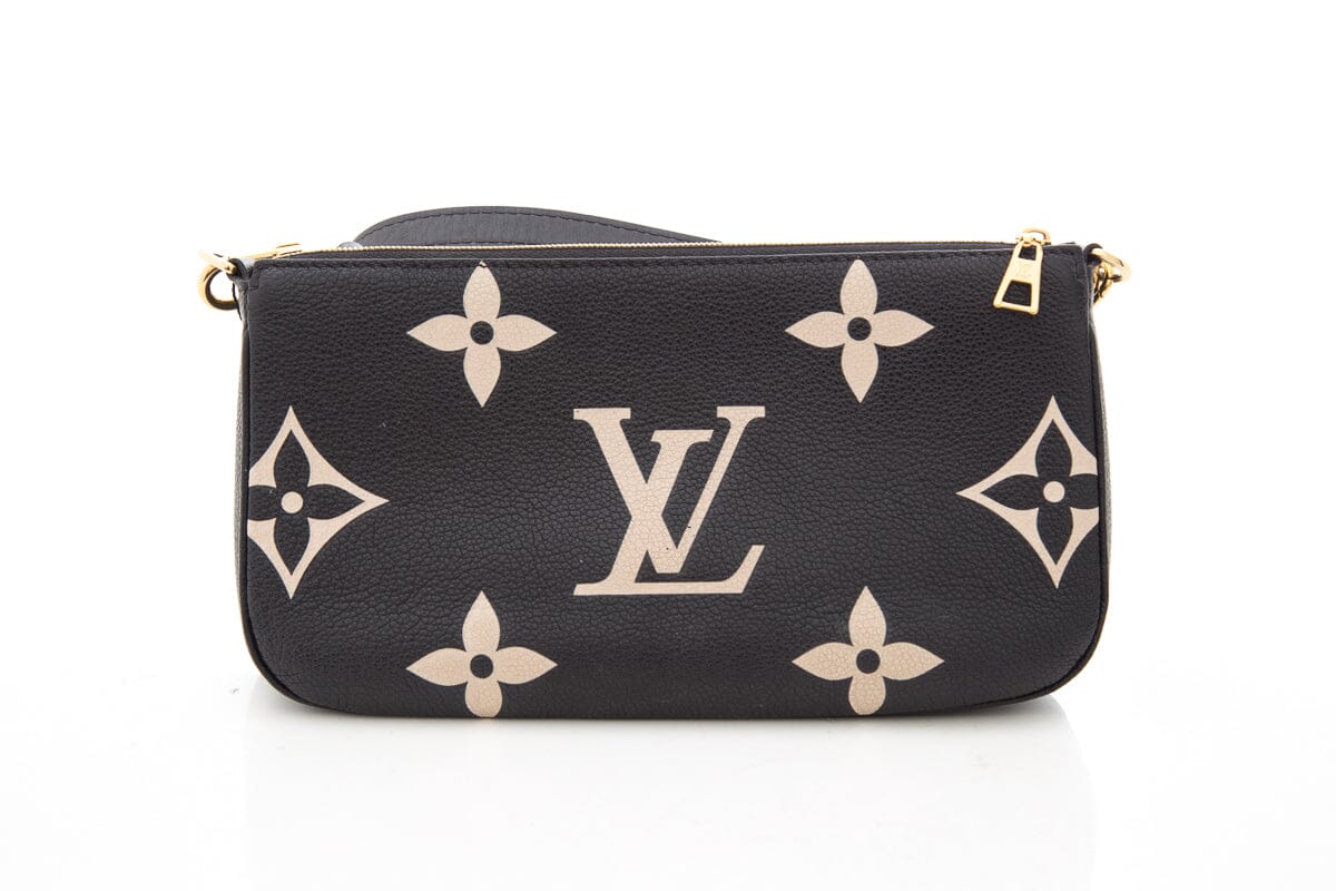 Louis Vuitton Multi Pochette Empreinte Black Leather Handbag