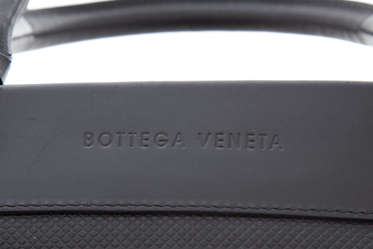 Bottega Veneta Vintage Black Textured Leather Mini Handbag