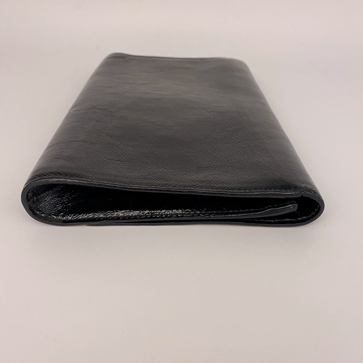 Yves Saint Laurent Black Leather Clutch Wallet