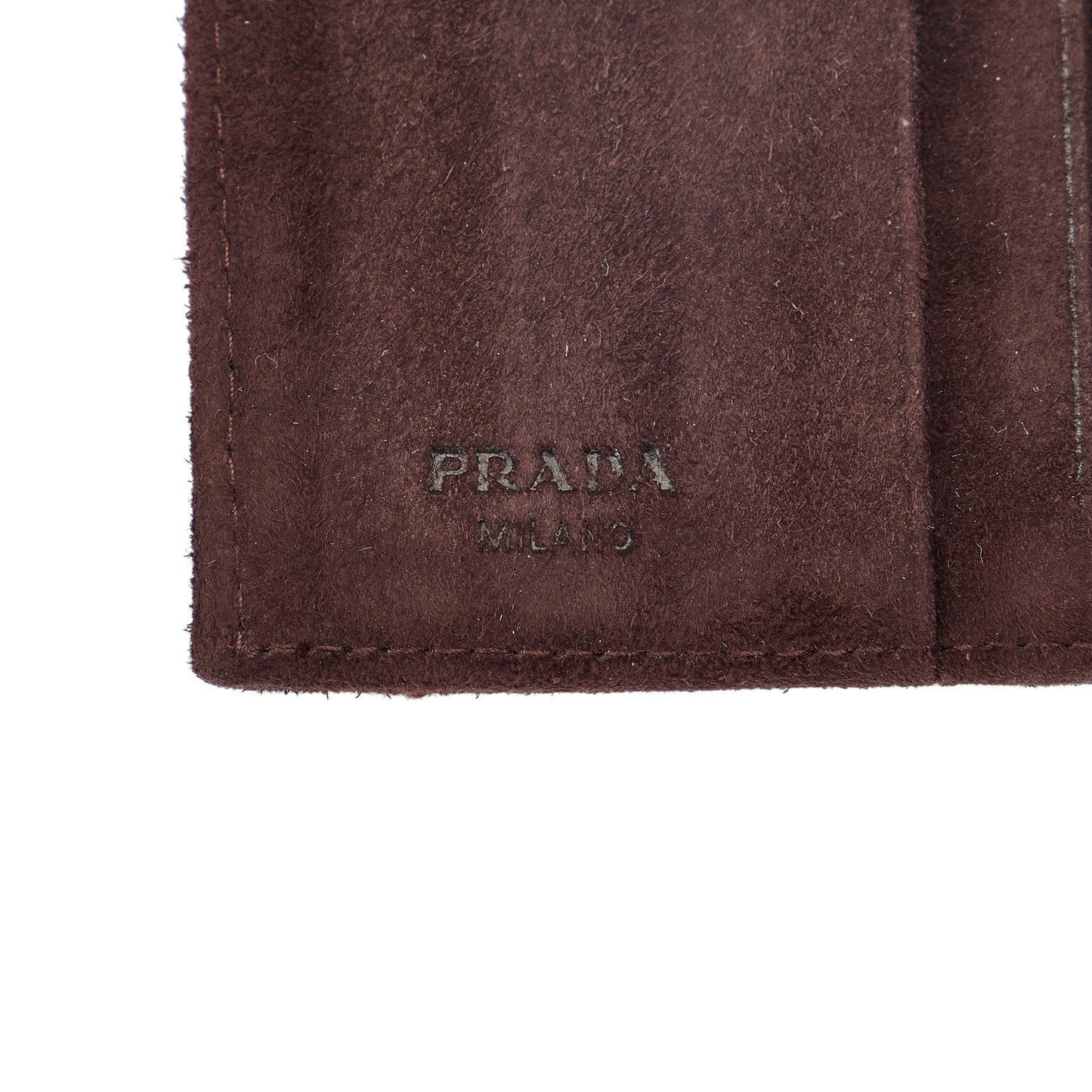 PRADA Suede Trifold Wallet Small Wallets