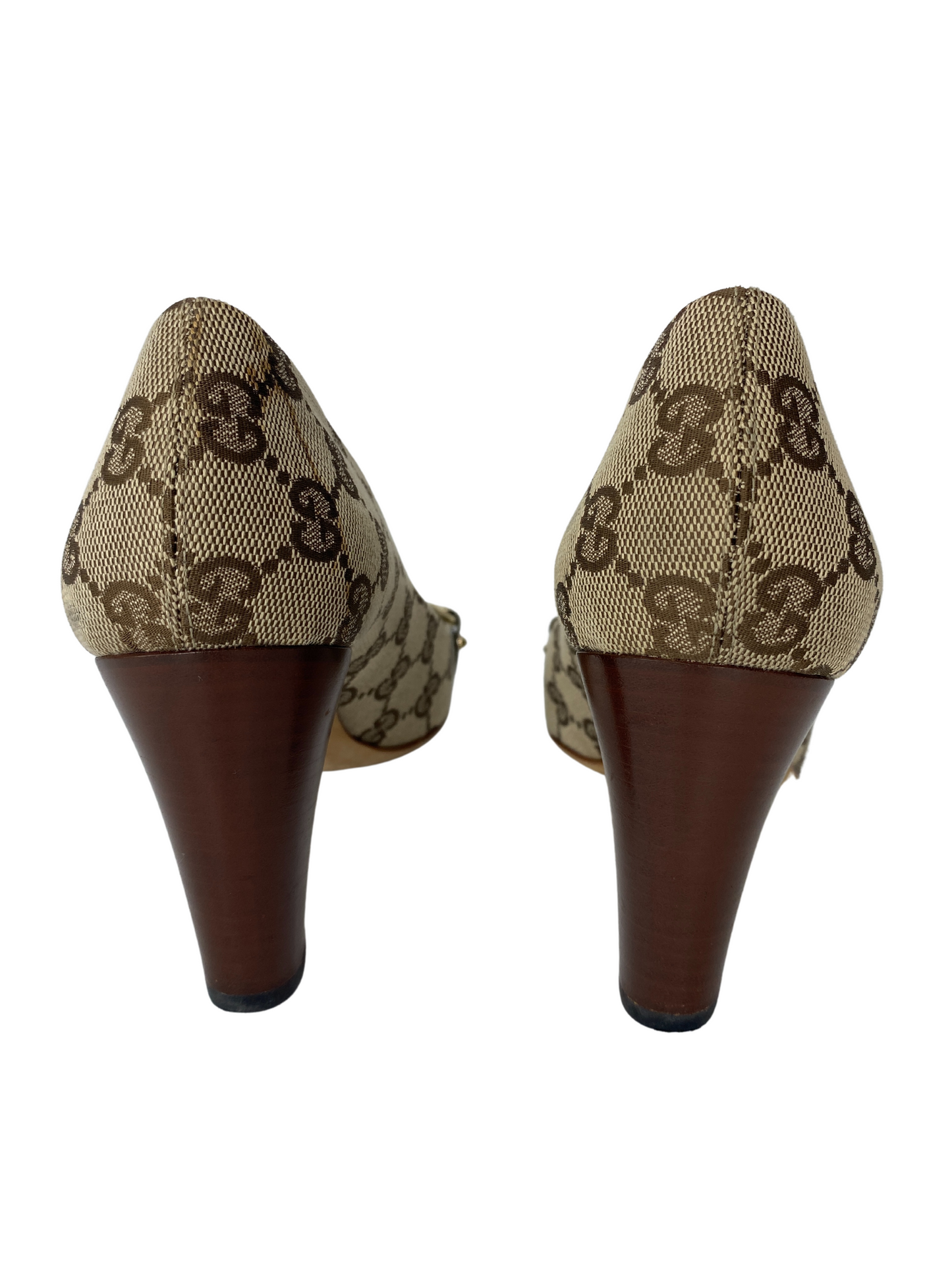 Vintage Gucci Monogram Canvas Pumps |US6|IT36|