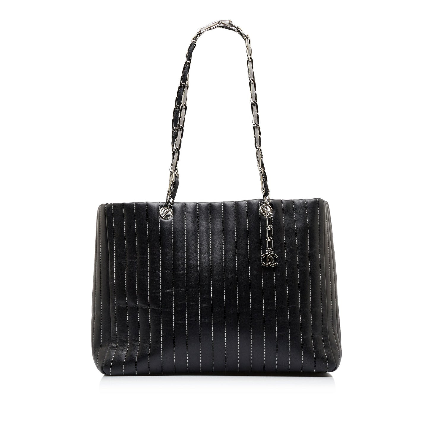 Black Chanel CC Mademoiselle Ligne Tote