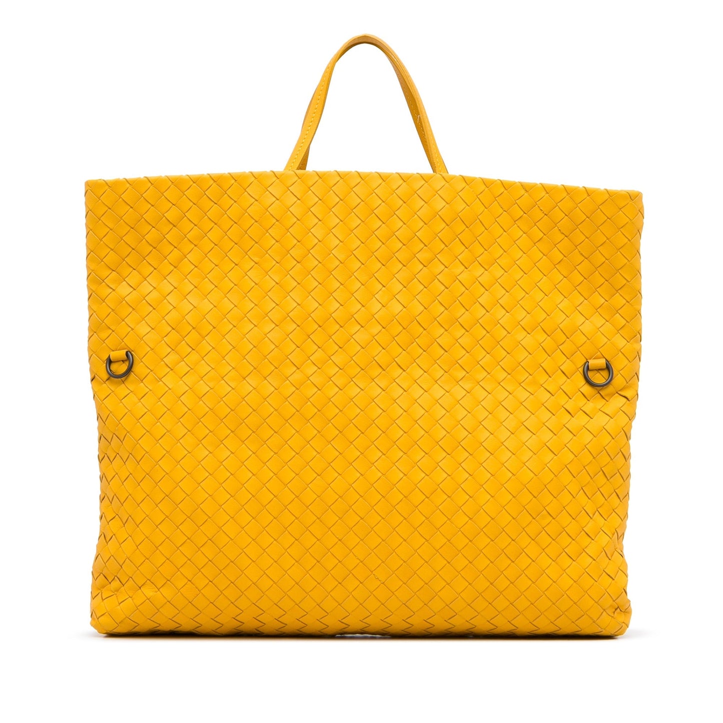 Yellow Bottega Veneta Intrecciato Nappa Tote Bag Satchel