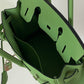 HM Birkin Nata Swift Green For Women Silver Toned Hardware 11.8in/30cm