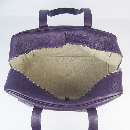 Hermes Togo leather handbag H2802 purple