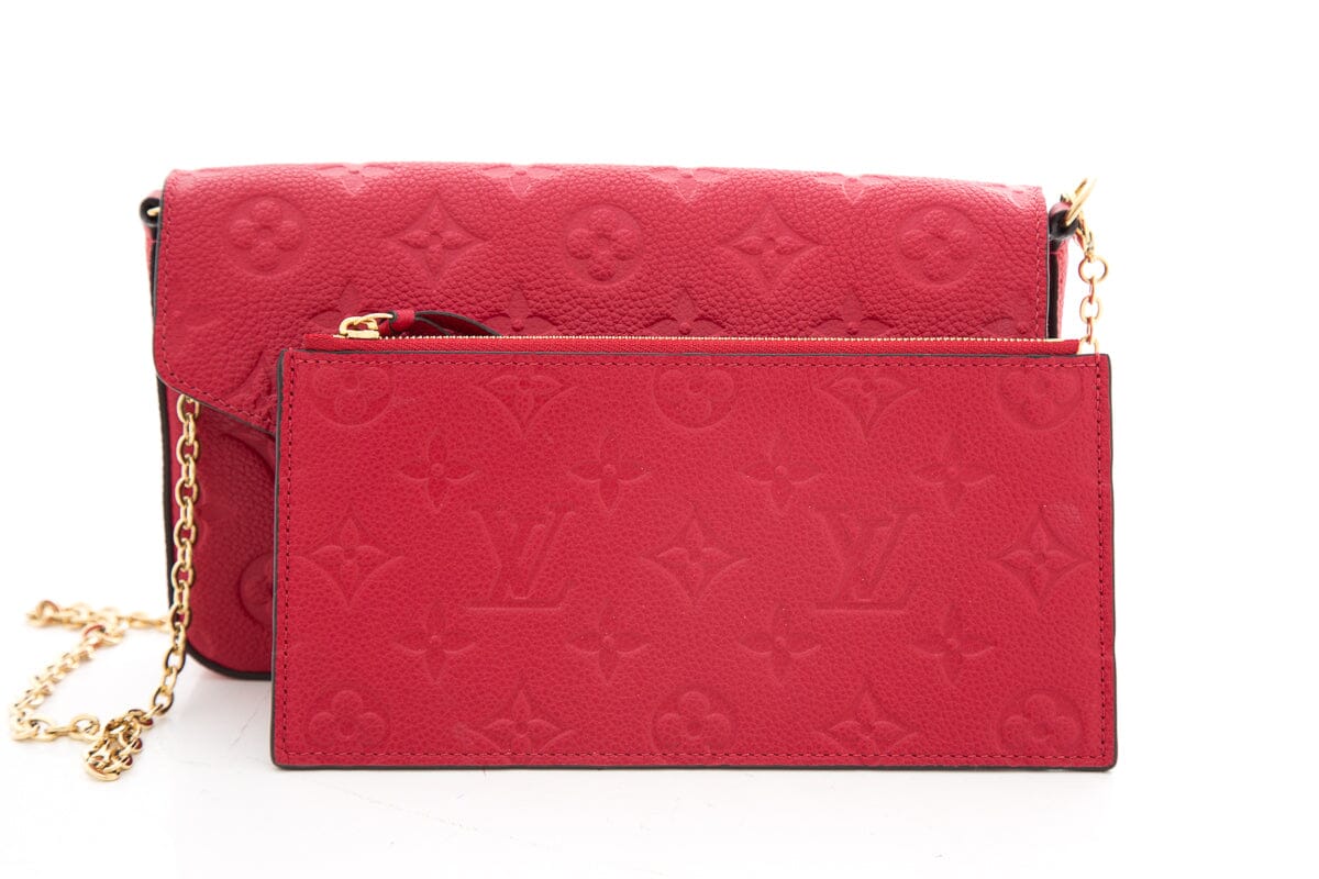 Louis Vuitton Red Monogram Felicie Pochette