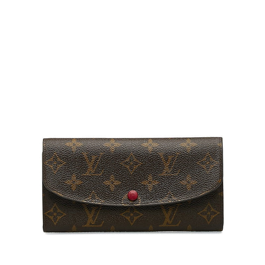 Louis Vuitton Monogram Portfolio ��� Emily Long Wallet M60697 Fushai Brown PVC Leather  Louis Vuitton