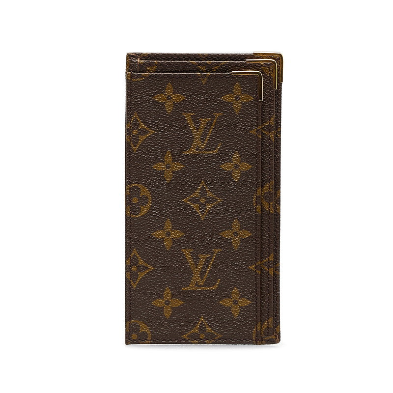 Louis Vuitton Vintage Monograms 1984 Offert PAR Banknote Long Wallet Checkout Case Brown PVC Leather Ladies Louis Vuitton