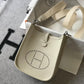 HM Evelyne 16 Amazone Bag Beige With Silver-Toned Hardware For Women, Shoulder And Crossbody Bags 6.3in/16cm