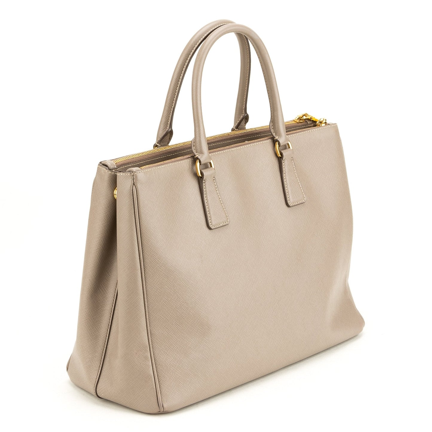 Prada Saffiano Gray Leather Tote  (Indistinguishable)