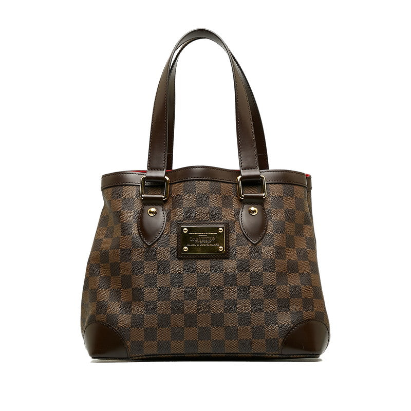 Louis Vuitton Damiere Hamsteed PM Tote Bag N51205 Brown PVC Leather Ladies Louis Vuitton