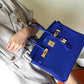 HM Birkin Electric Blue 7T For Women Gold Toned Hardware 11.8in/30cm