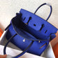 HM Birkin Electric Blue 7T For Women Gold Toned Hardware 11.8in/30cm