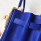 HM Birkin Electric Blue 7T For Women Gold Toned Hardware 11.8in/30cm