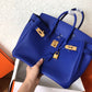 HM Birkin Electric Blue 7T For Women Gold Toned Hardware 11.8in/30cm