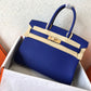 HM Birkin Electric Blue 7T For Women Gold Toned Hardware 11.8in/30cm