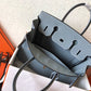 HM Birkin Electric Blue Lin J7 For Women Gold Toned Hardware 11.8in/30cm