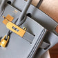 HM Birkin Electric Blue Lin J7 For Women Gold Toned Hardware 11.8in/30cm
