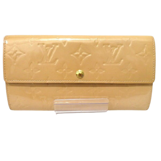 Louis Vuitton Yellow Patent leather Portefeuille Sarah wallet accessories