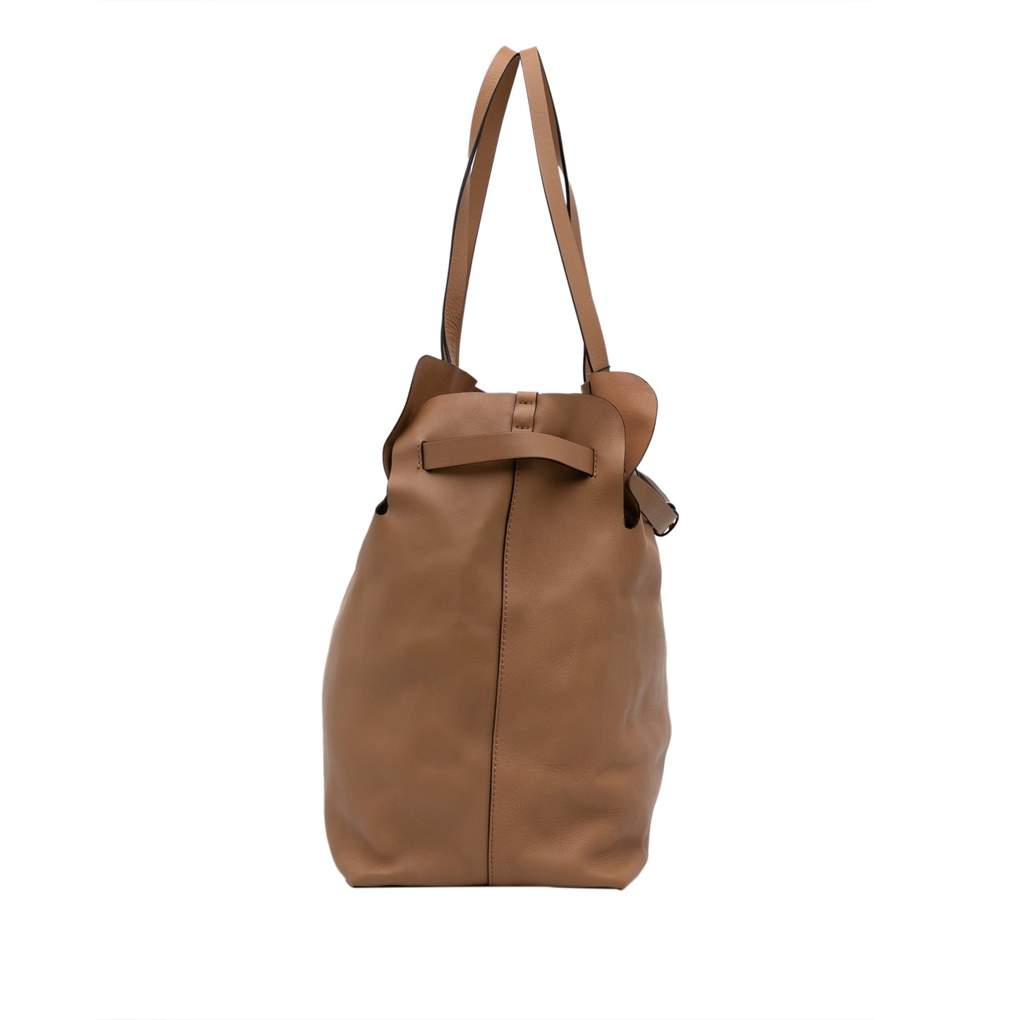 Brown BBR Belt Soft Leather Tote