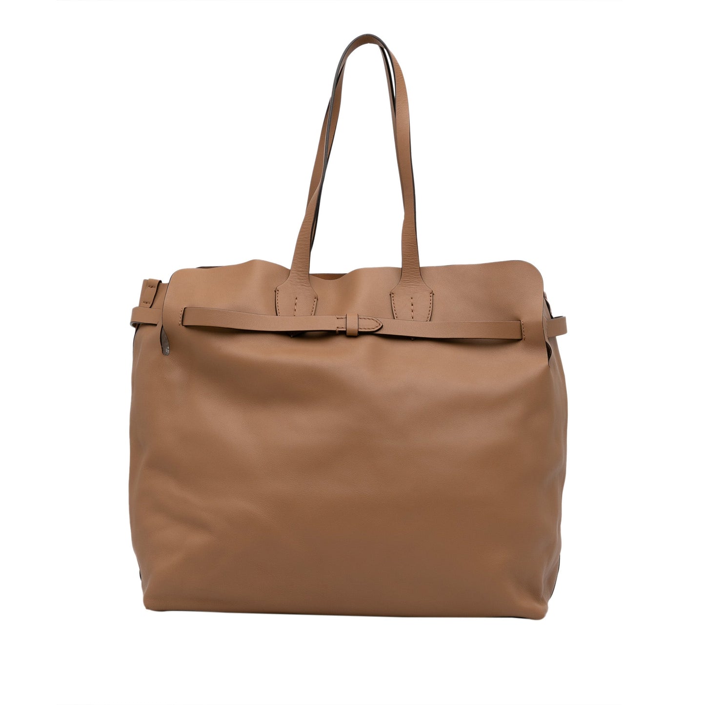 Brown BBR Belt Soft Leather Tote