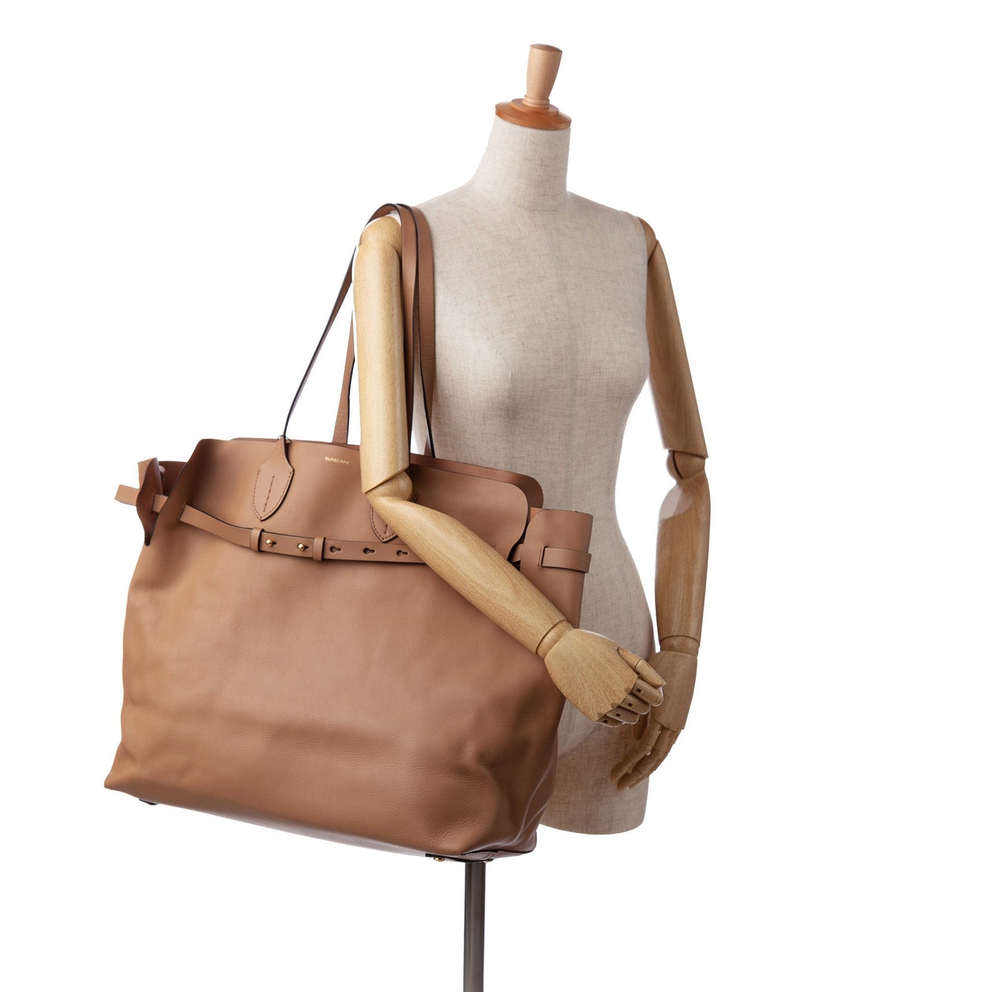 Brown BBR Belt Soft Leather Tote